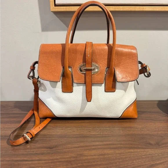 Dooney & Bourke Elisa Pebble Leather Satchel - Picture 2 of 8
